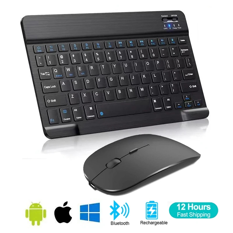 Gaming Accessories Korea - Spanish French Bluetooth Wireless Keyboard Azerty