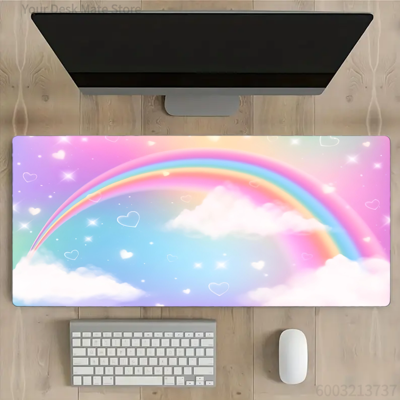 Gaming Accessories Officeworks - XXL Rainbow Gaming Mouse Pad thick