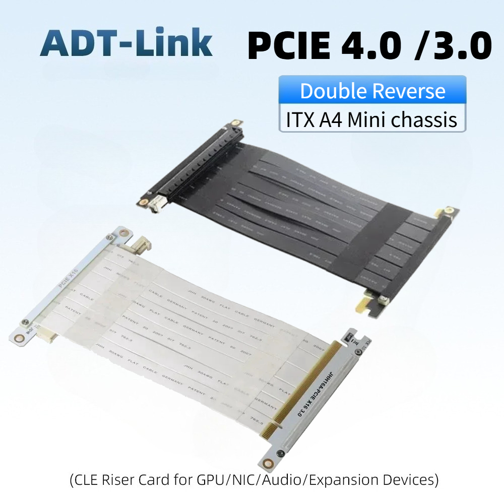 Pcie Extension Cable - Đôi Ngược Card Đồ Họa Đen