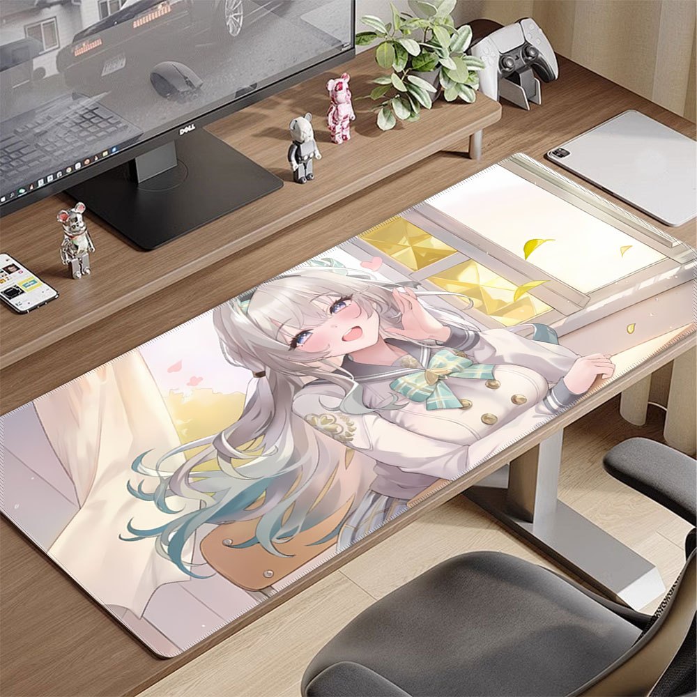 Gaming Accessories Officeworks - Large Anime Girl Mouse Pad Firefly