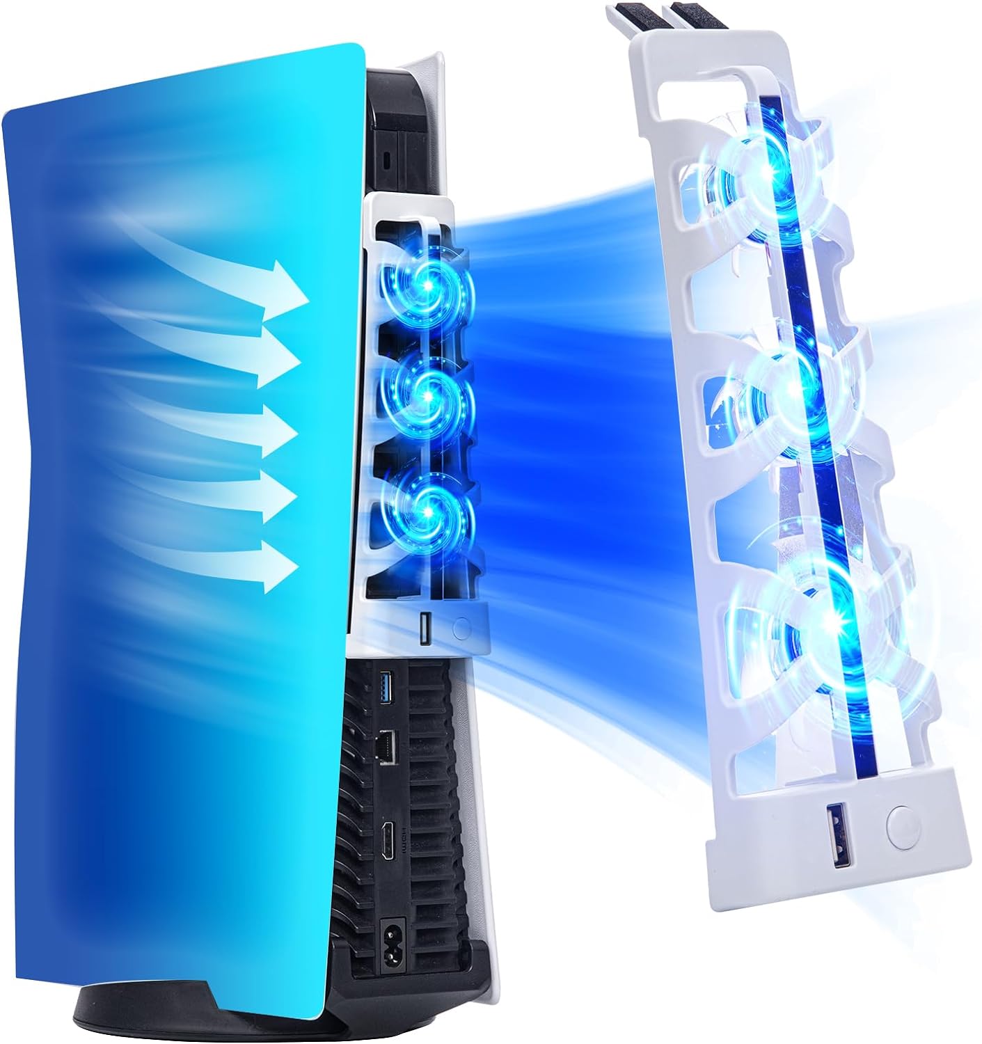 Gaming Zone Accessories - For PS5 Slient Cooling Fan with