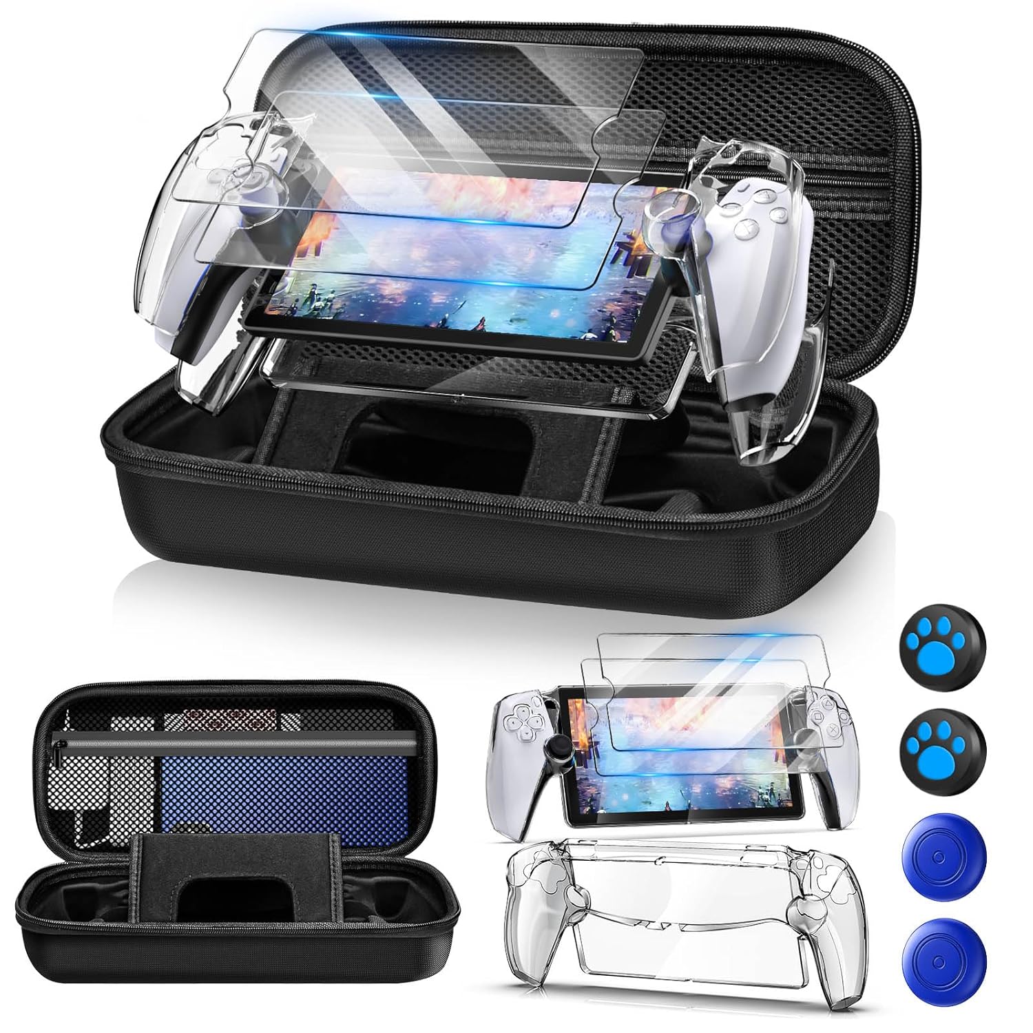 Gaming Accessories Pack - Hard Carrying Case for PS Portal