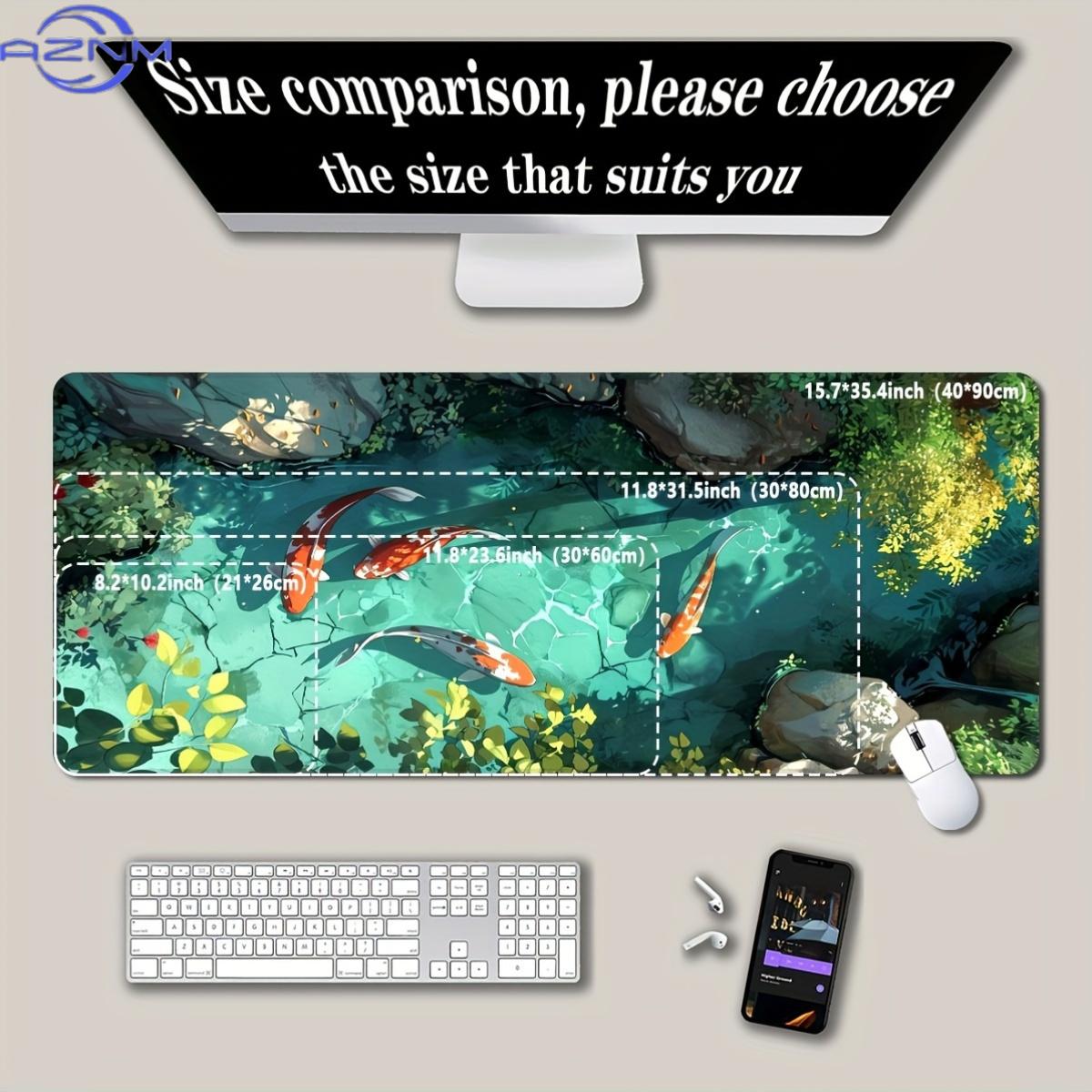 Large Koi Fish Gaming Mouse Pa - đánh giá và giá Gaming Accessories Officeworks