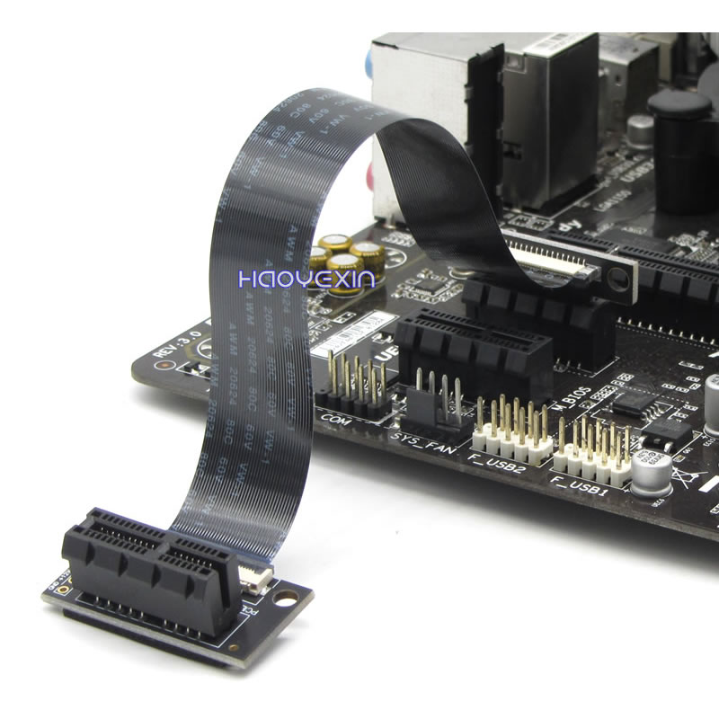 Pci-e 1X FPC Thể Hiện 1X Riser - đánh giá và giá Pcie Extension Cable