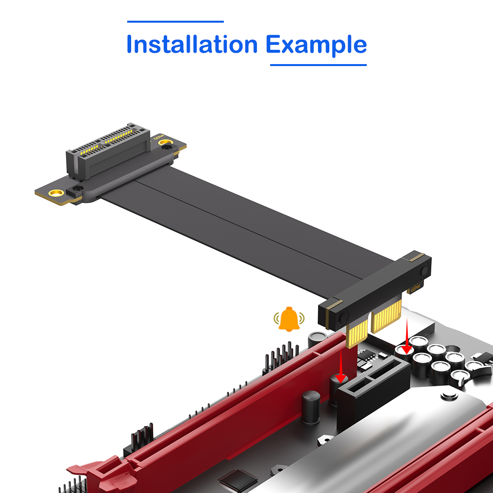 PCI-E 4.0 X1 Riser Cable PCIE  - đánh giá và giá Pcie Extension Cable