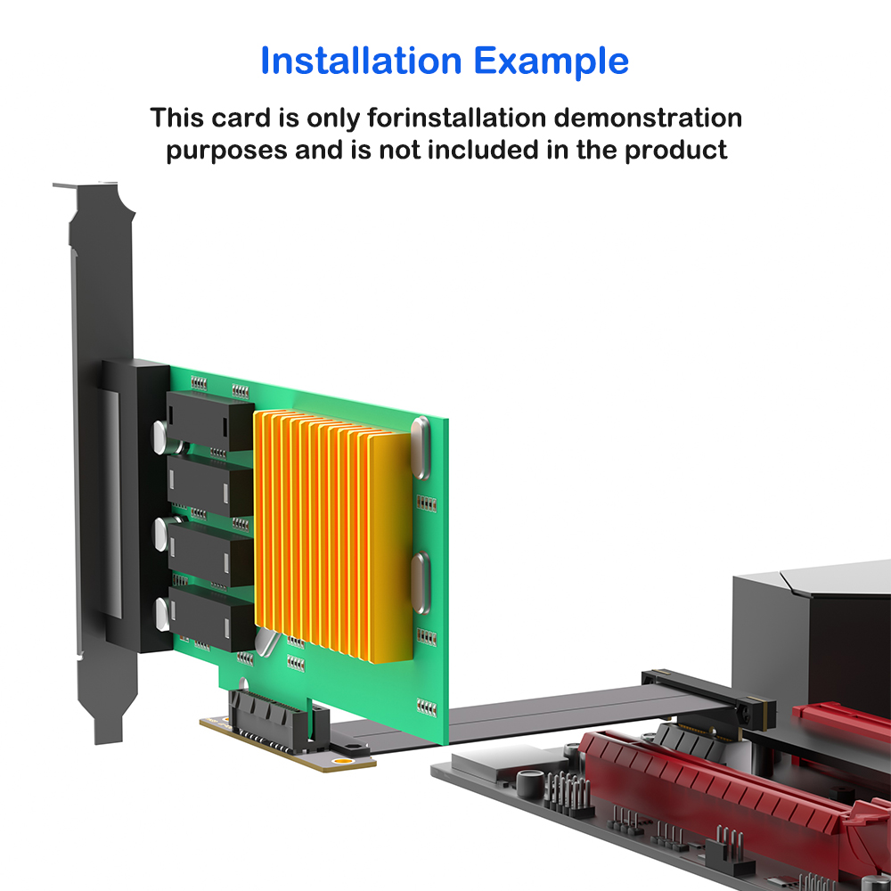 PCI-E 4.0 X1 Riser Cable PCIE  - đánh giá và giá Pcie Extension Cable