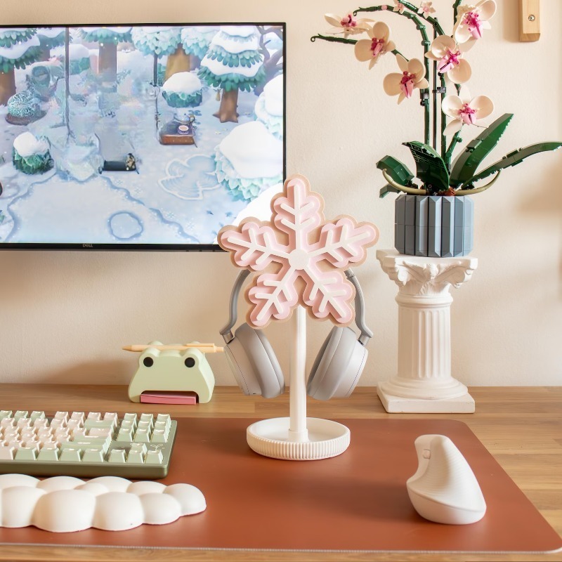 Snowflake Headphone Stand 3D P - đánh giá và giá Gaming Accessories To 3D Print