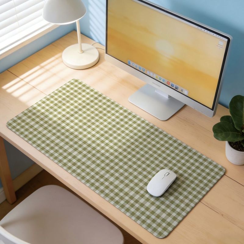 Olive Green Check Design Mouse - đánh giá và giá Gaming Accessories Officeworks
