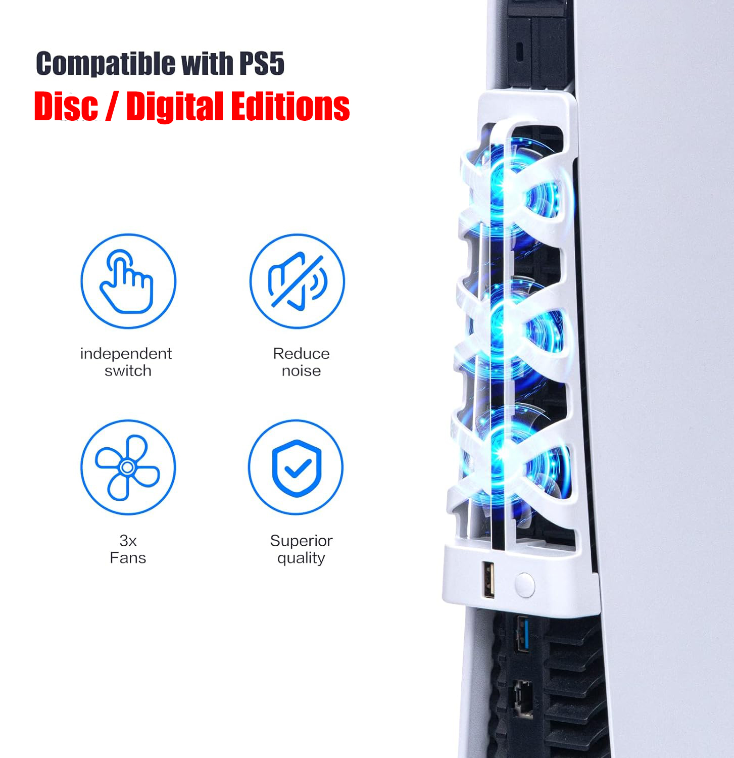 For PS5 Slient Cooling Fan wit - đánh giá và giá Gaming Zone Accessories