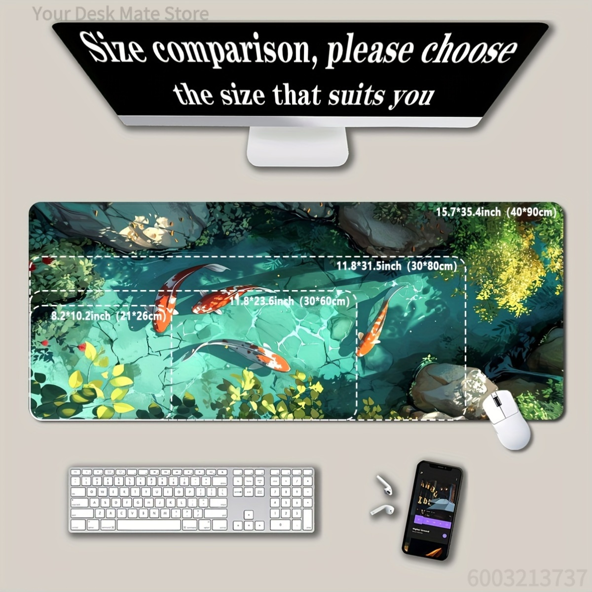 Large Koi Fish Gaming Mouse Pa - đánh giá và giá Gaming Accessories Officeworks