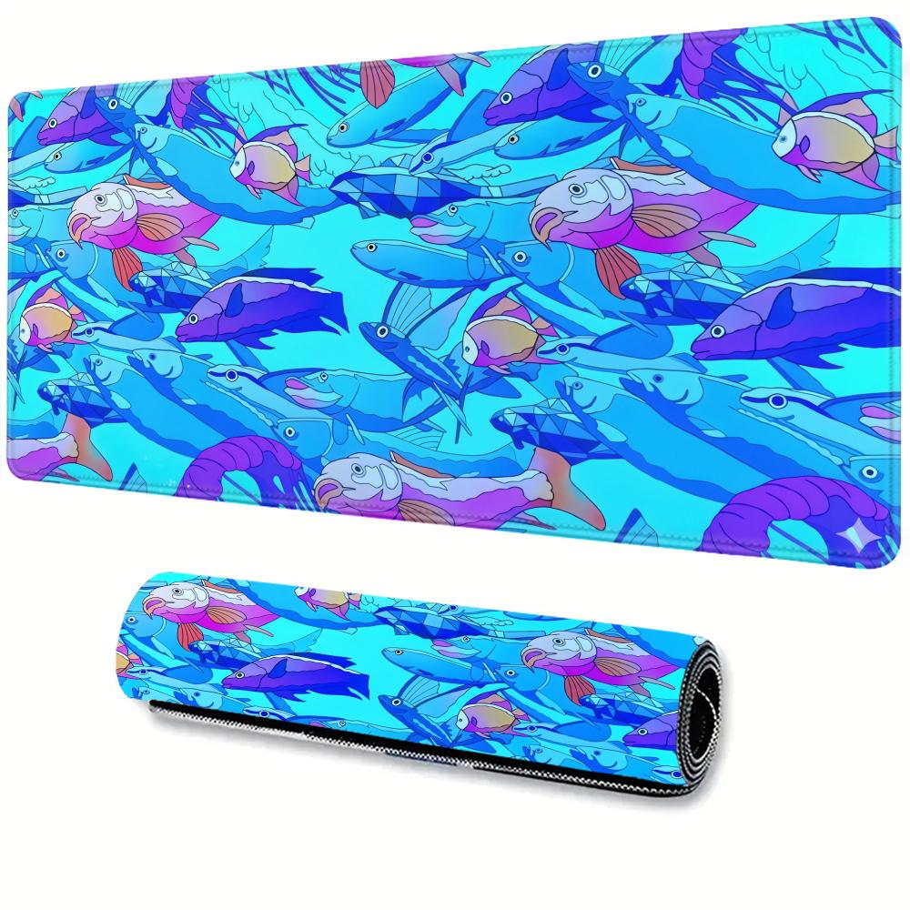 HD Printing Fish Rubber Mouse  - đánh giá và giá Gaming Accessories Table