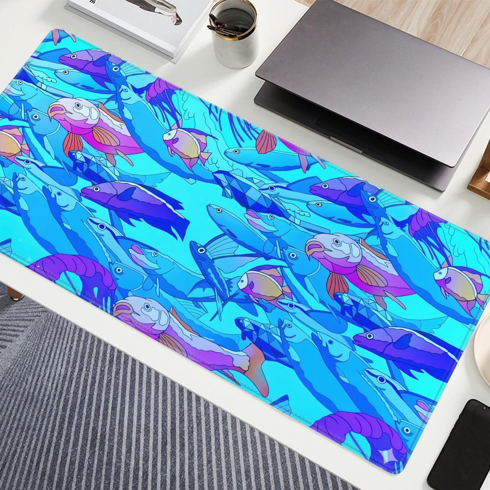 HD Printing Fish Rubber Mouse  - đánh giá và giá Gaming Accessories Table